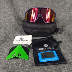 Rockbros SP179 Blue Active Sport Glasses Polarized Photochromatic With Case